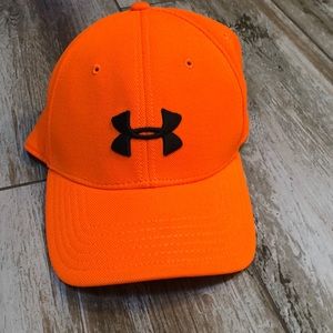 Under armour bright orange baseball hat